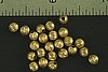 48pc VINTAGE STYLE 5mm RAW BRASS FLUTED BEAD LOT RB2-48